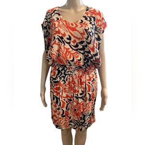 Taylor ss dress faux wrap Sz 10